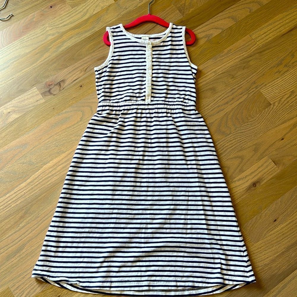 Osh Kosh Nautical Striped Cotton Tank Dress